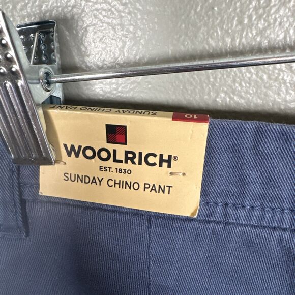 NWT -  WOOLRICH Dark Cobalt Blue Sunday Chino Ankle‎ Pants Women’s Size 10 $79 - Picture 12 of 12